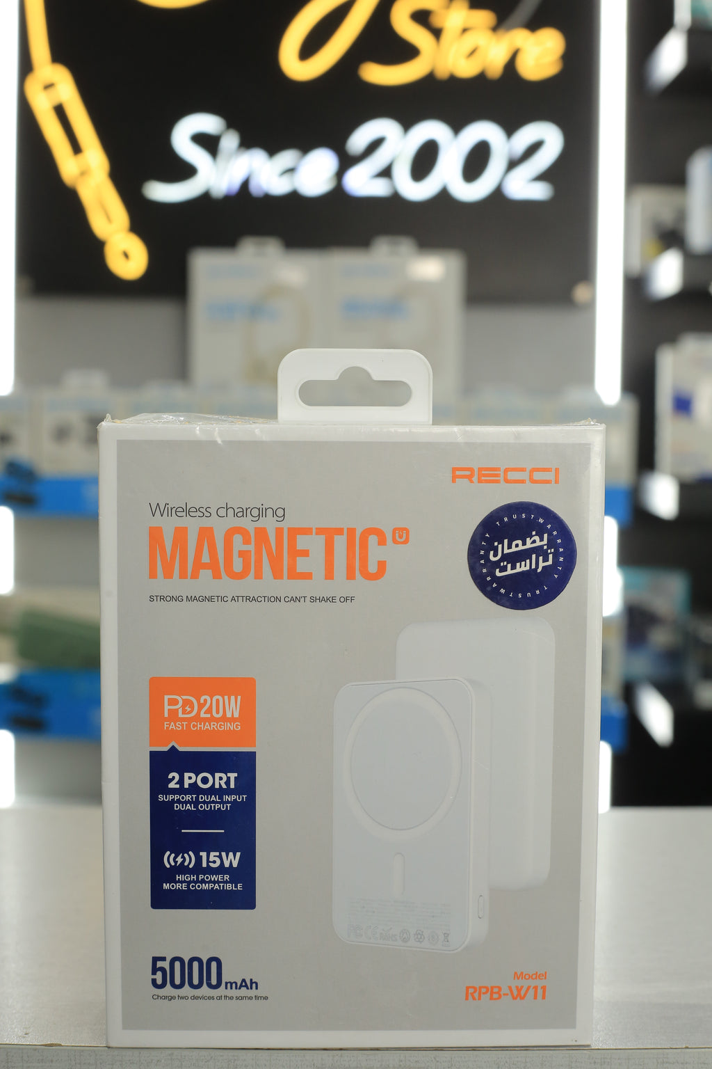 Recci Powerbank Wireless Charging 5000mAh