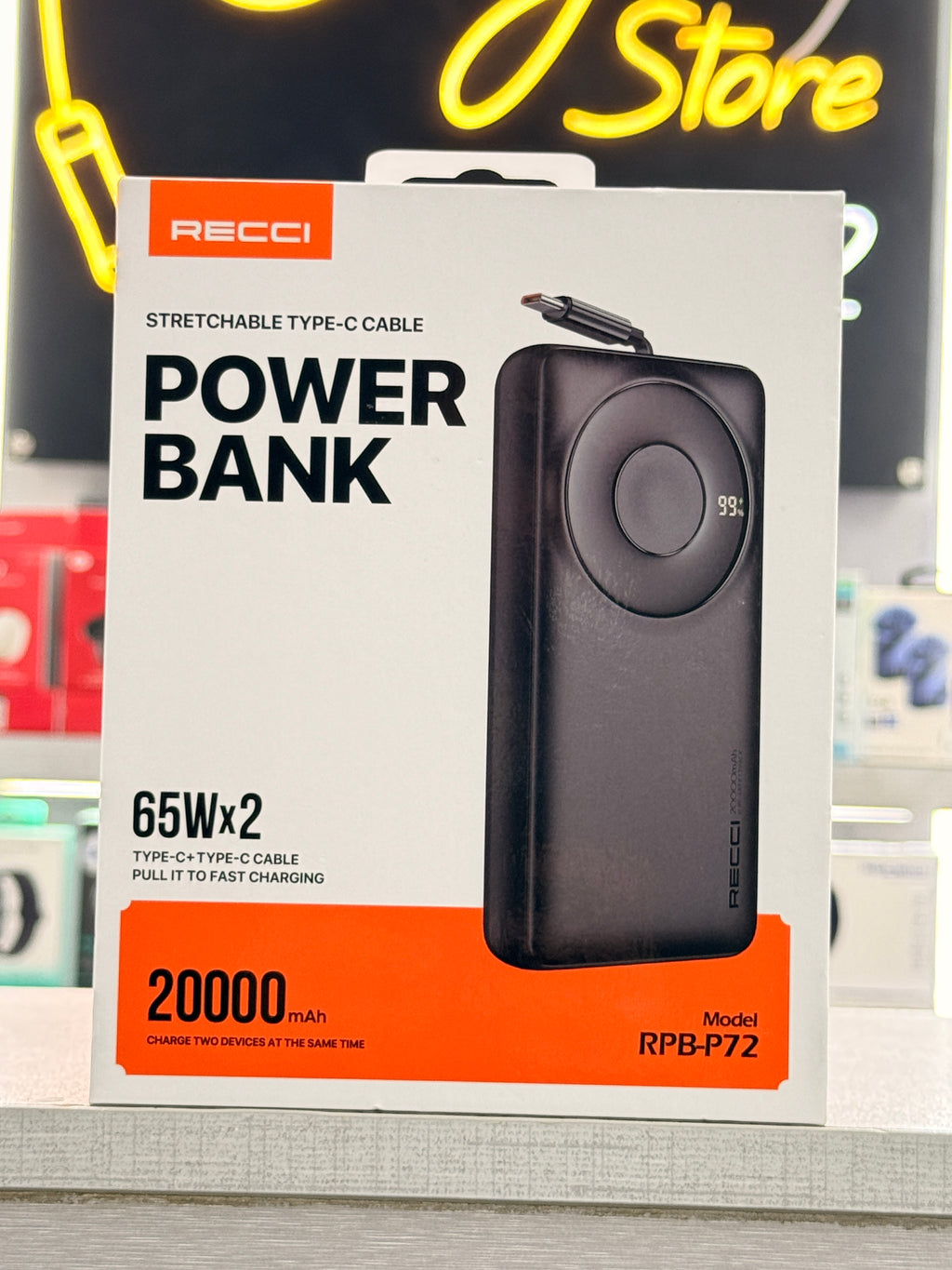 Recci Power Bank 65W 20000mAh